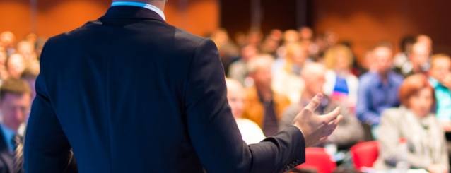 speaker at an event